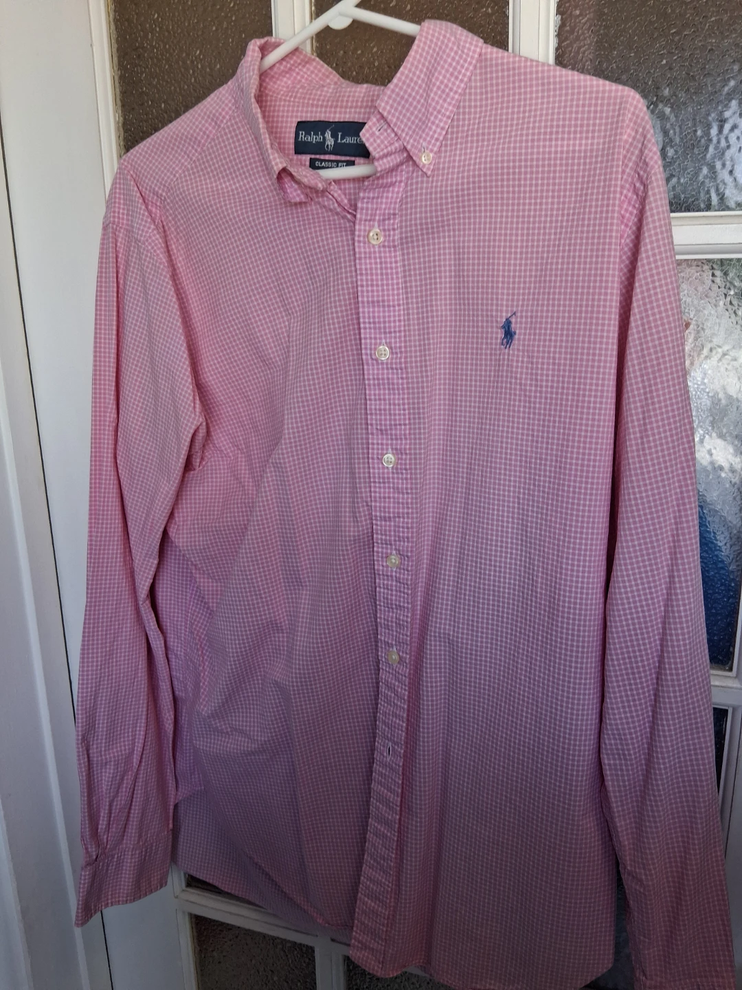 Ralph Lauren Pink Gingham Classic Fit Button-Down Shirt - photo 2
