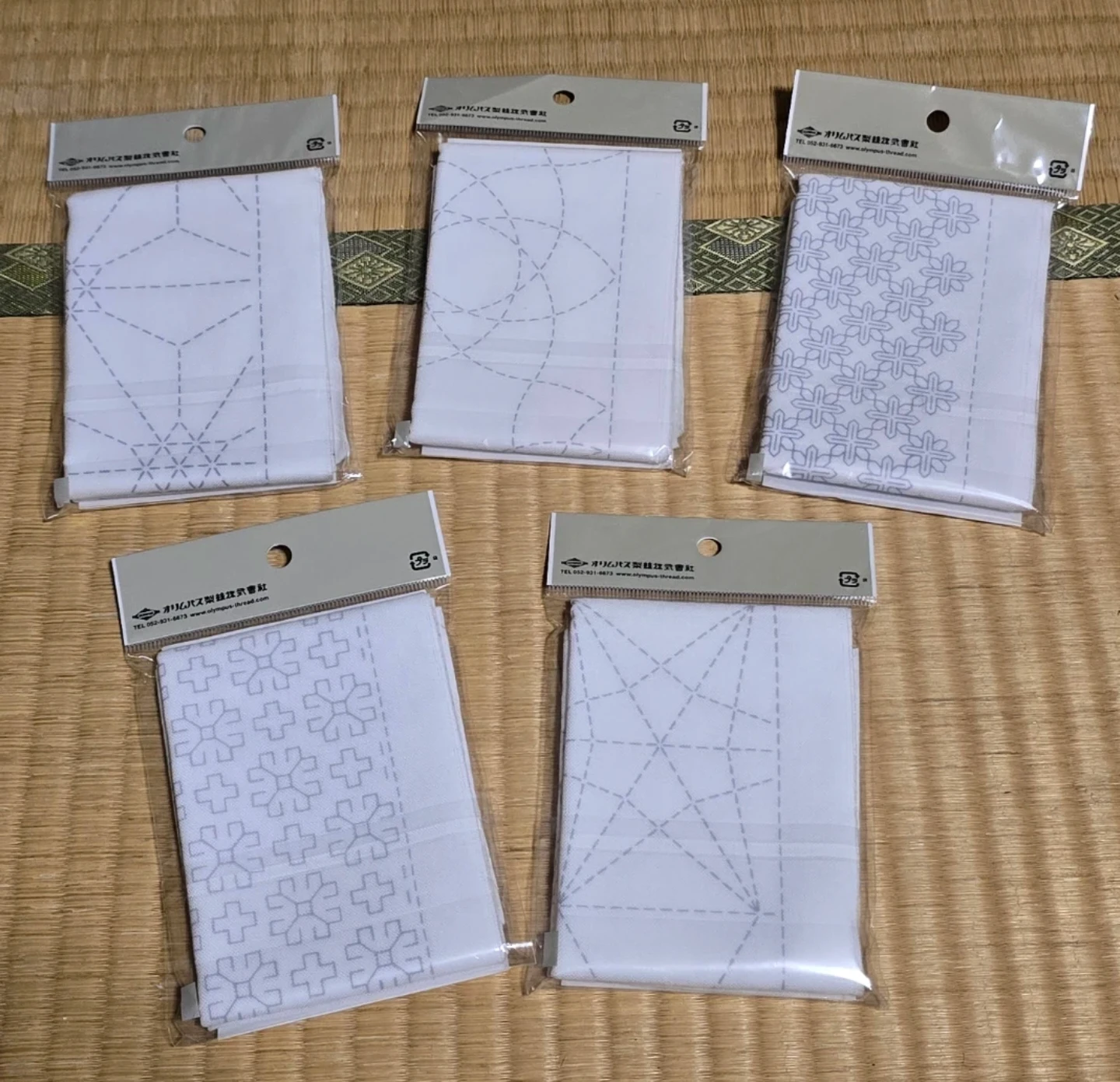 JAPAN Olympus NEW Sashiko Sampler Hana-Fukin Kits