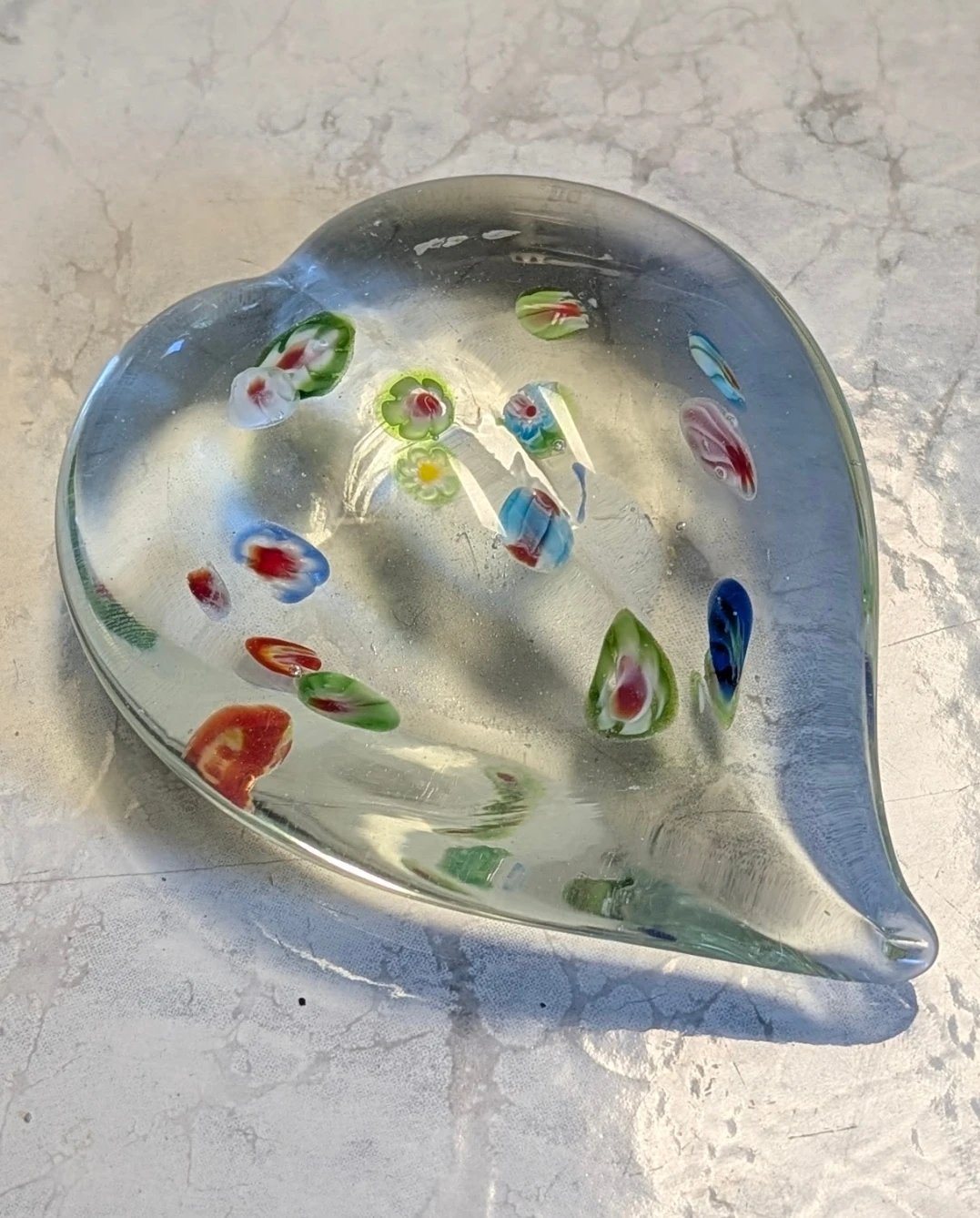 Heart Glass Paperweight
