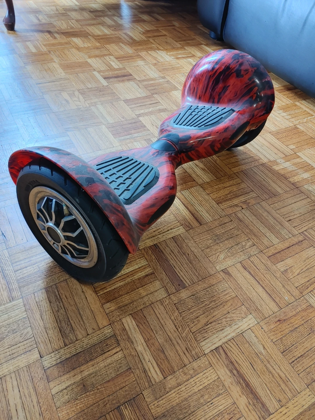 Red and Black Swirl Hoverboard