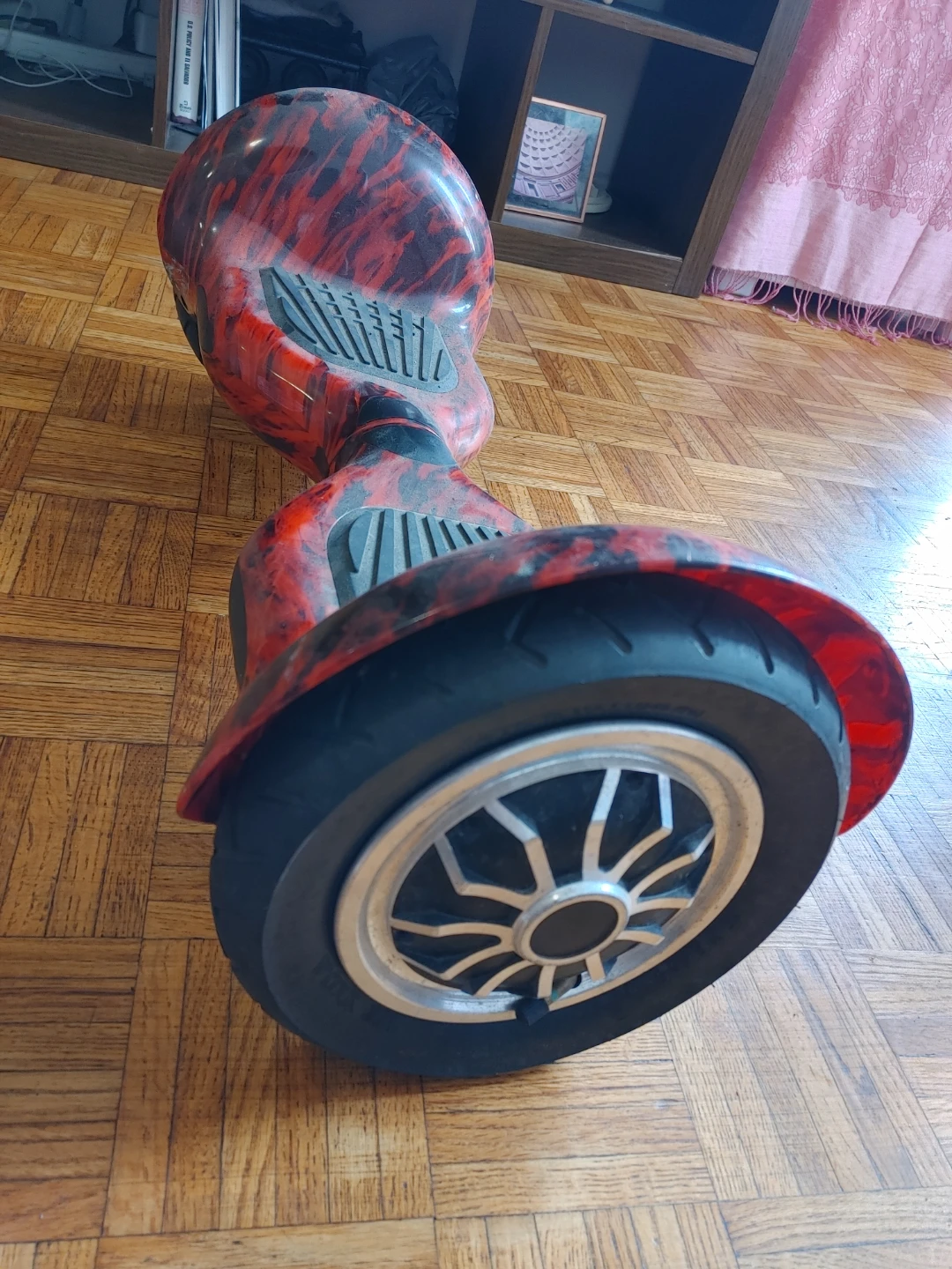 Red and Black Swirl Hoverboard - photo 3