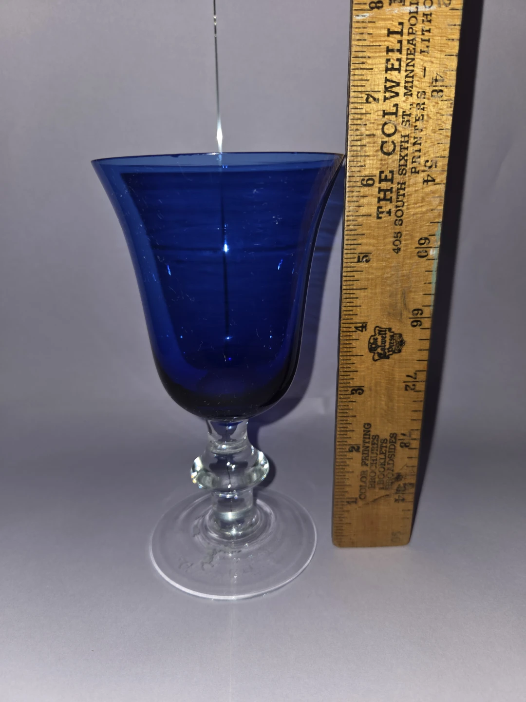 Cobalt Blue Glass Goblet - photo 5