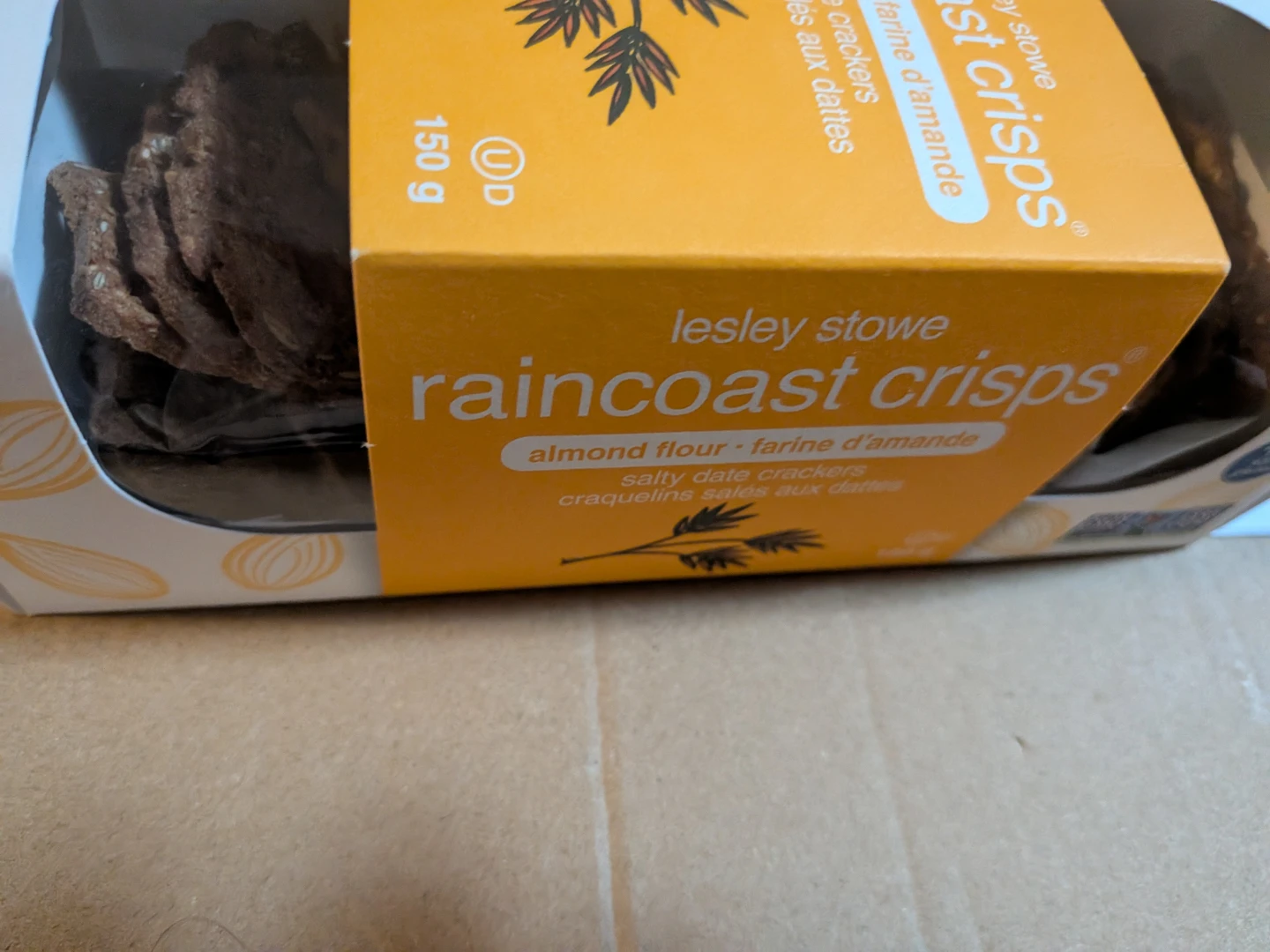 Lesley Stowe Raincoast Crisps Salty Date Crackers - photo 2