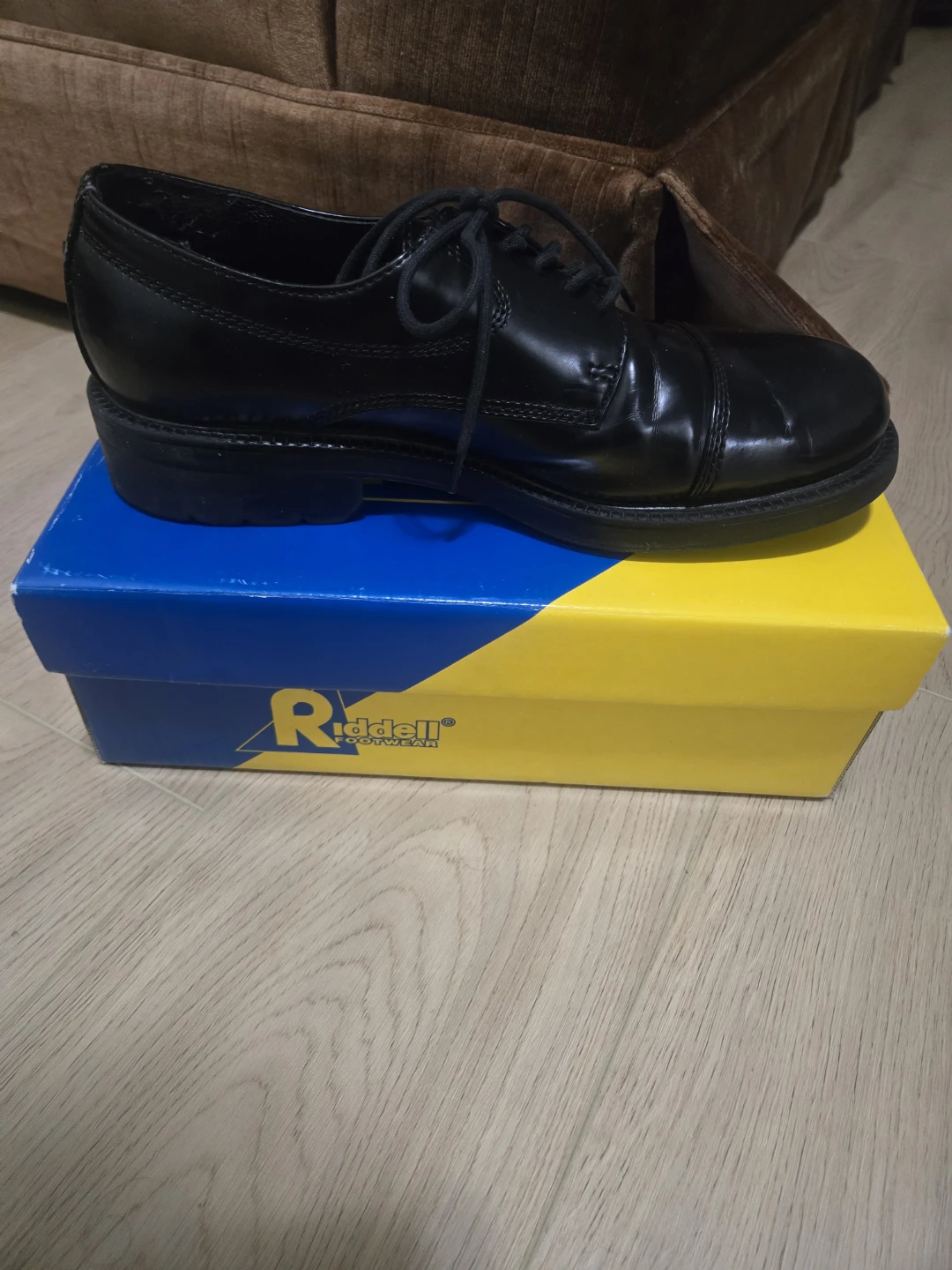 Riddell Footwear Black Oxford Dress Shoes