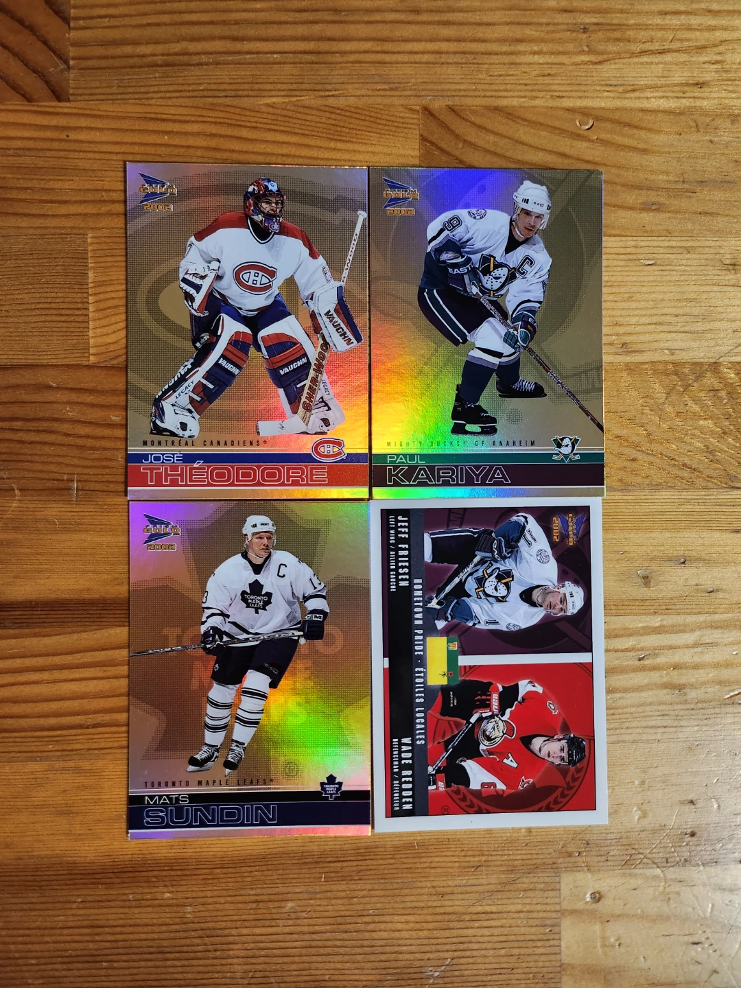 2002 McDonald's Pacific Prism Gold NHL Hockey Trading Cards