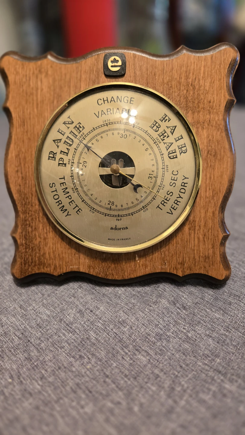 Adorna Barometer Wood Case