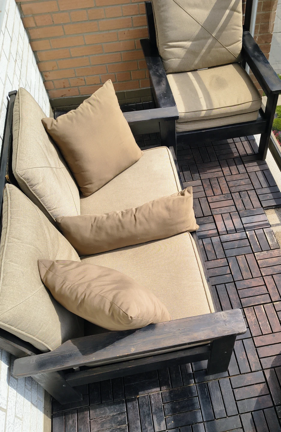 Outdoor Patio Deck Tiles (Set of 36)