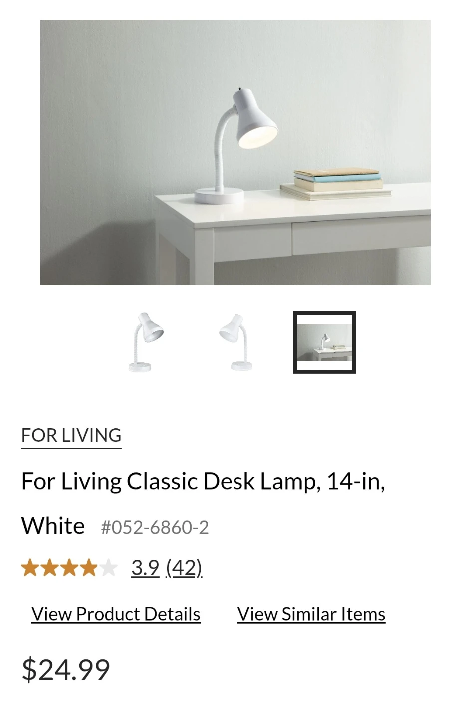 Flexible Desk Lamp - White - photo 5