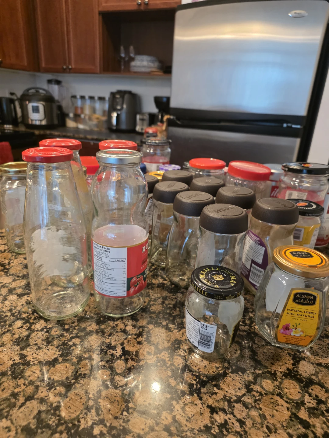 Empty Glass Jars – Great for organizing