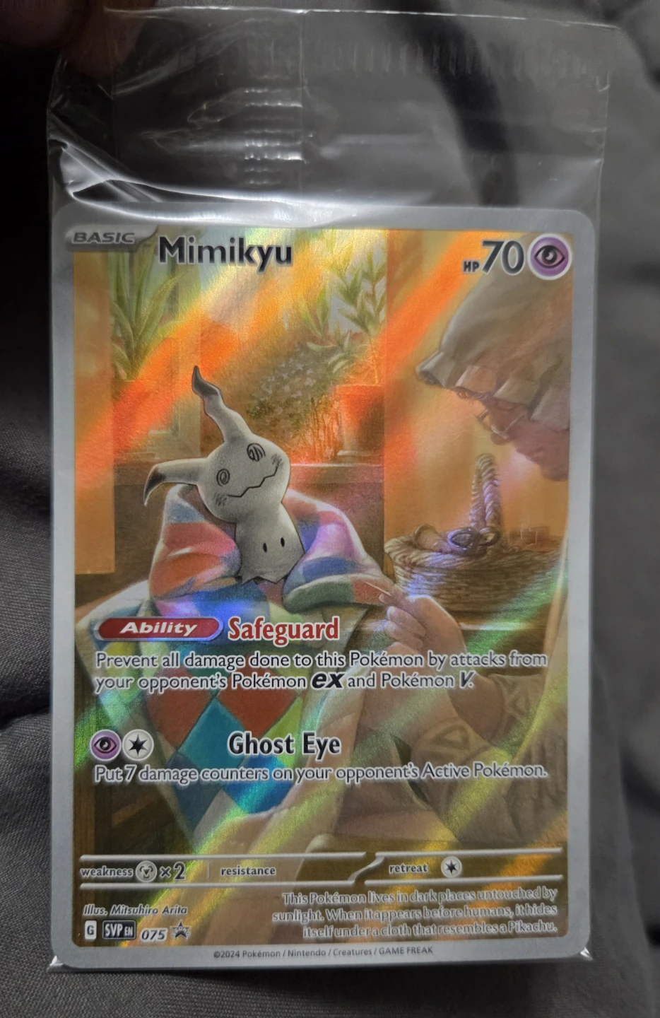Pokemon Mimikyu Black Star Promo
