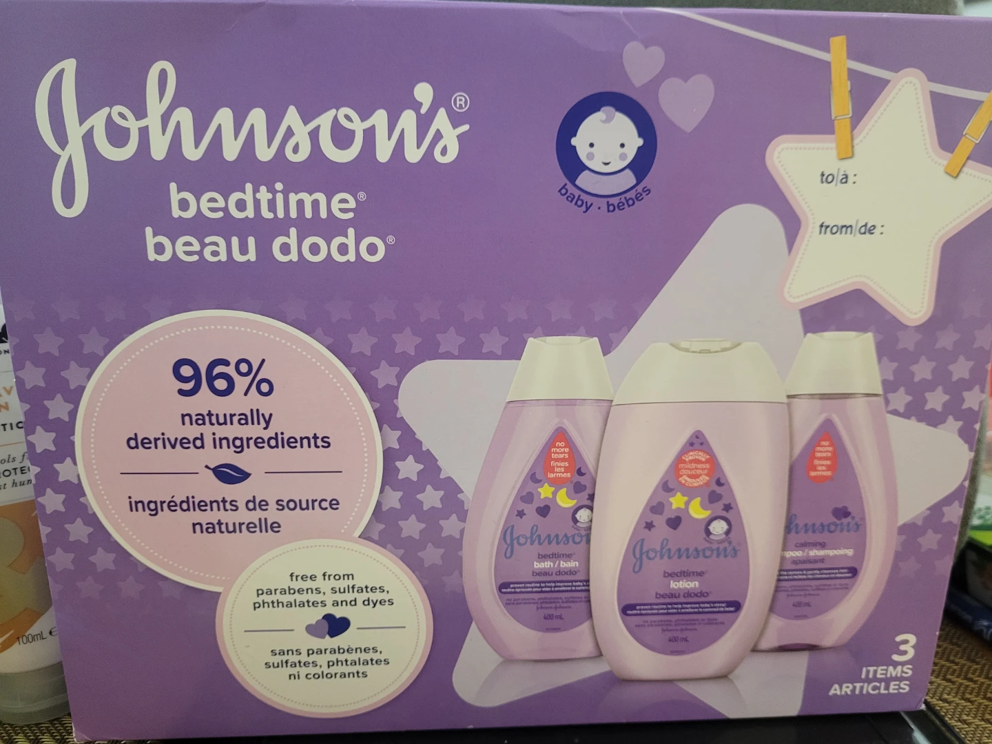 Johnson's Bedtime Baby Bath, Lotion & Shampoo Set