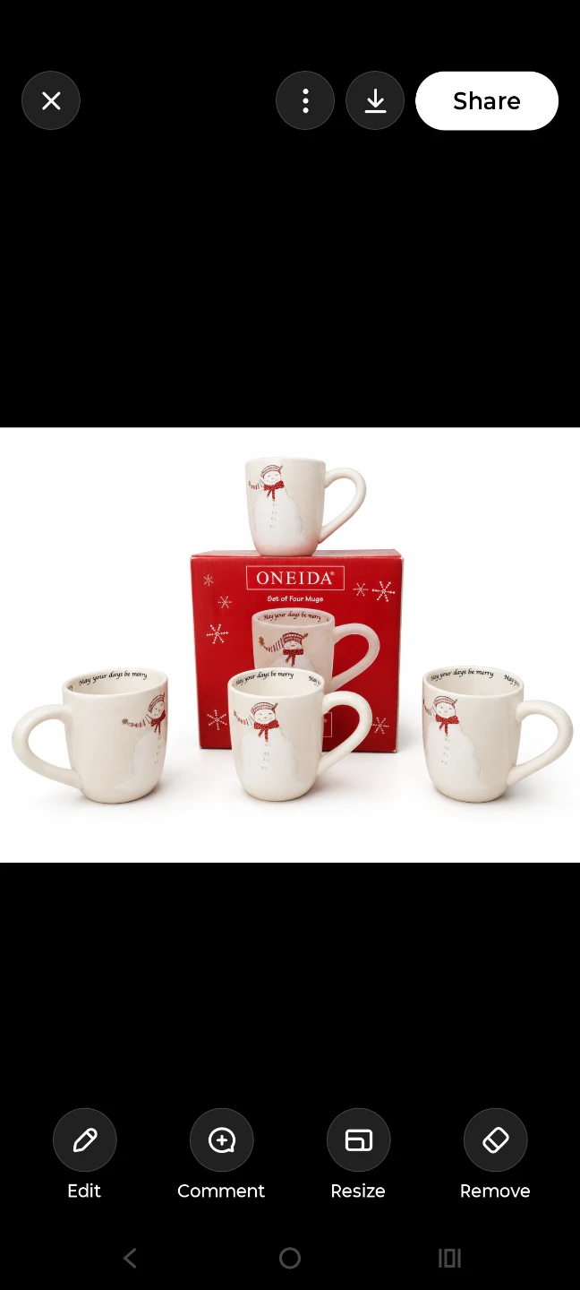 Oneida Snowmates Christmas Mug Set of 4 - photo 2