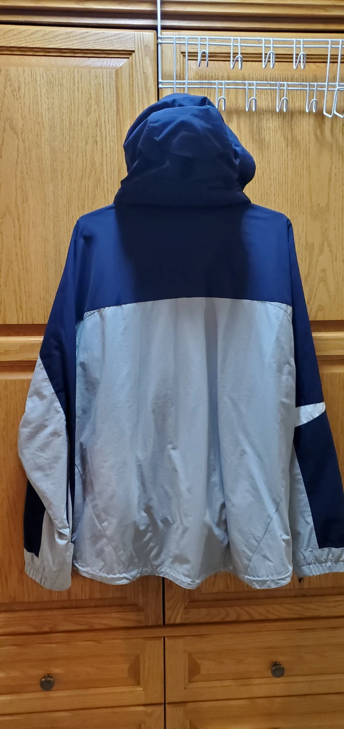 Firefly Navy and Grey Hooded Windbreaker Jacket - photo 2