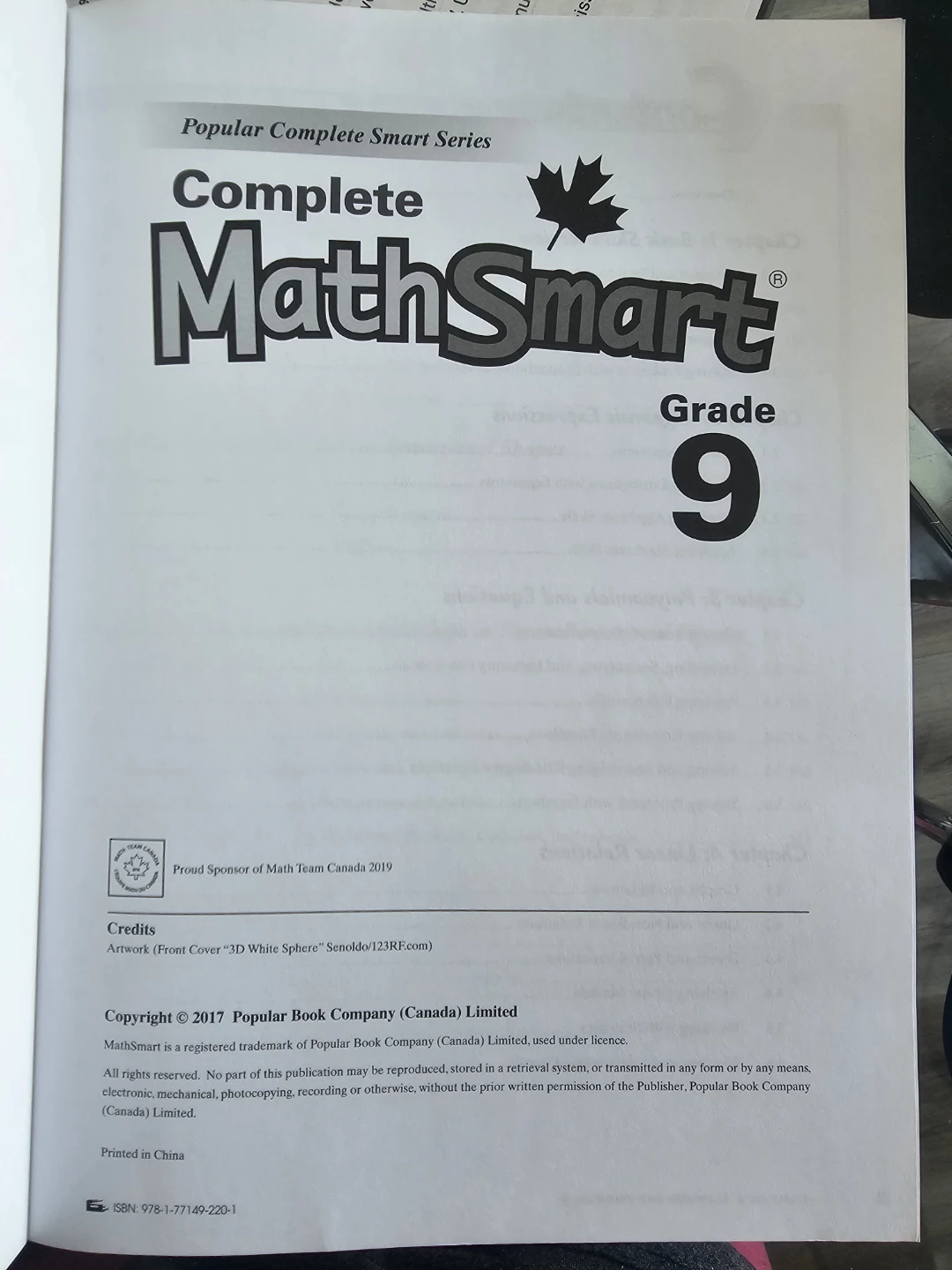 Complete MathSmart Grade 9 Workbook - photo 2