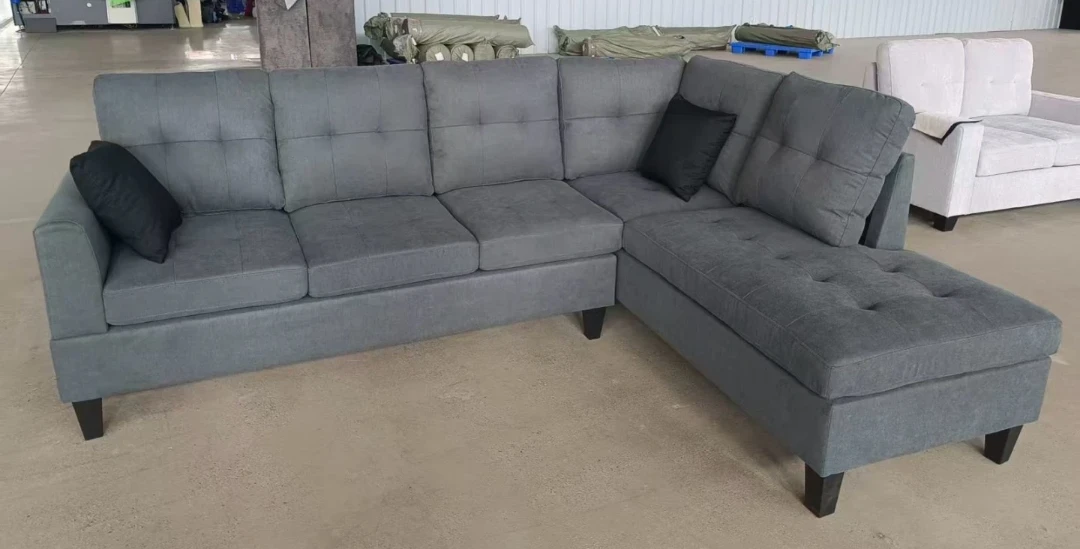 Grey Sectional Sofa with Chaise Reversible Brand New