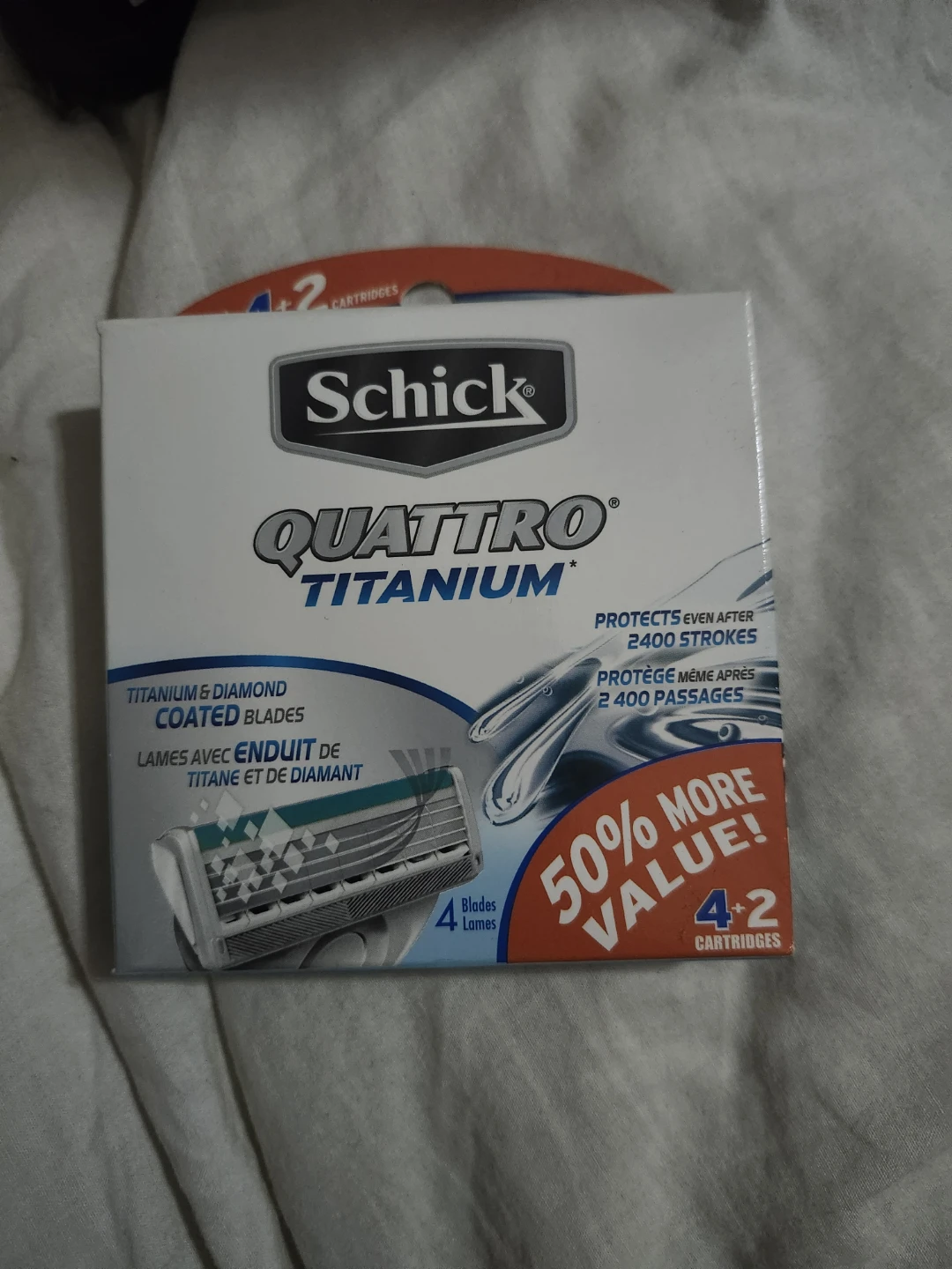 Schick Quattro Titanium Razor Cartridges - 6pk