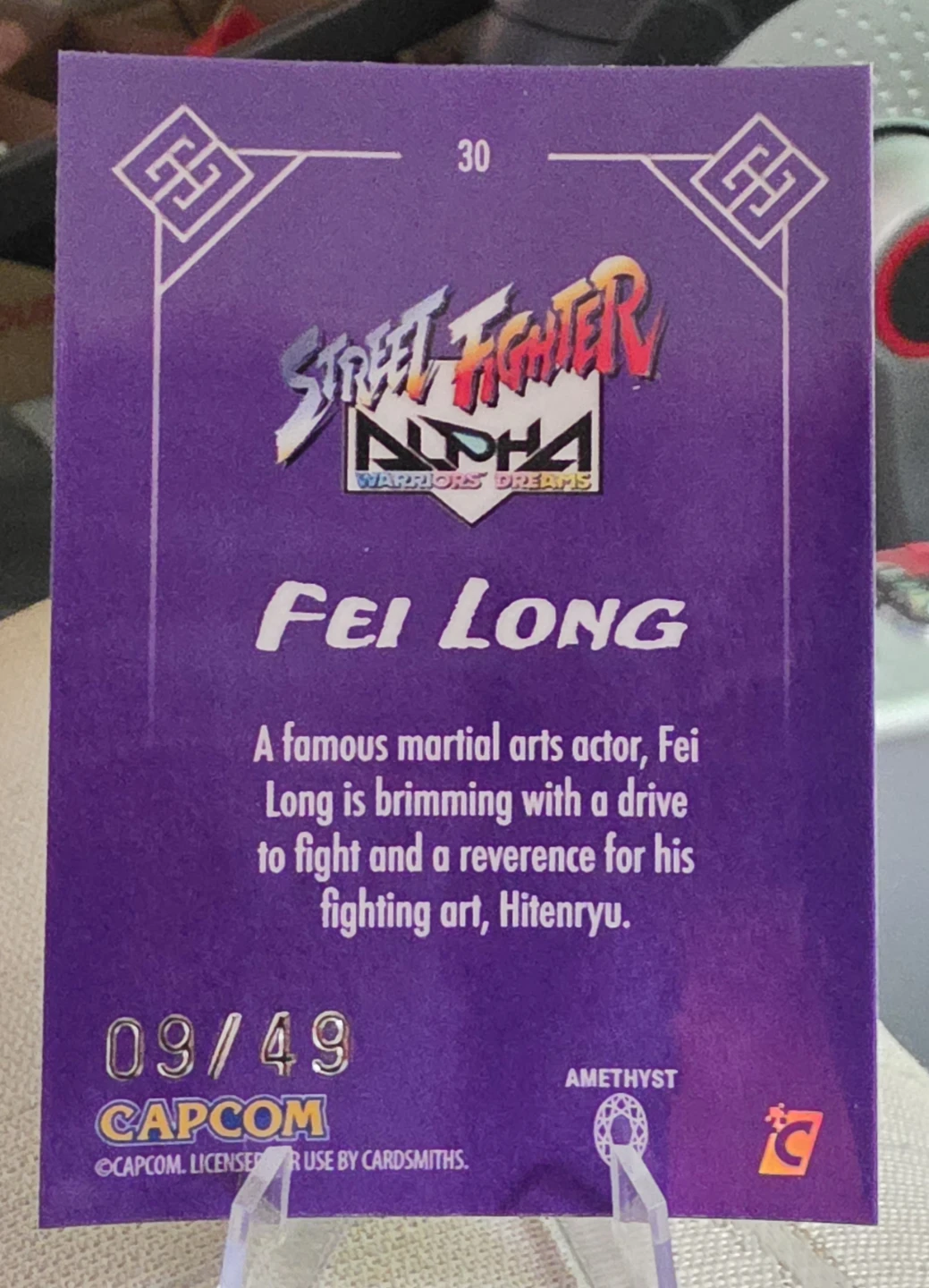 Street Fighter Alpha Fei Long Trading Card - photo 2