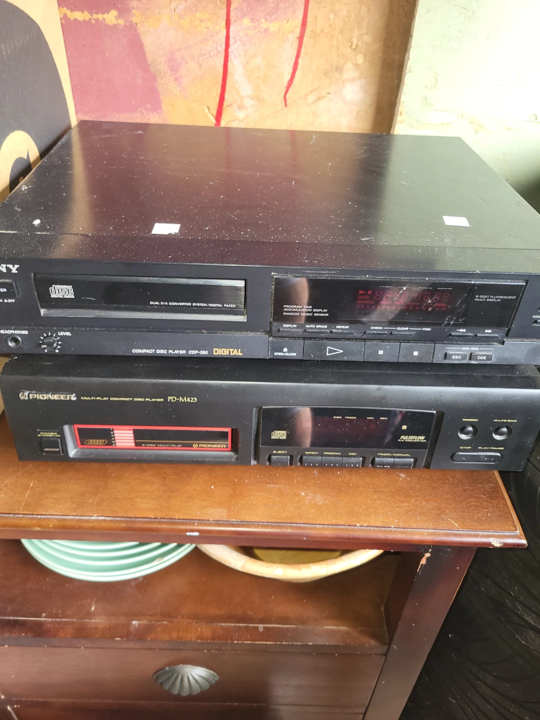 Sony and Pioneer CD Players