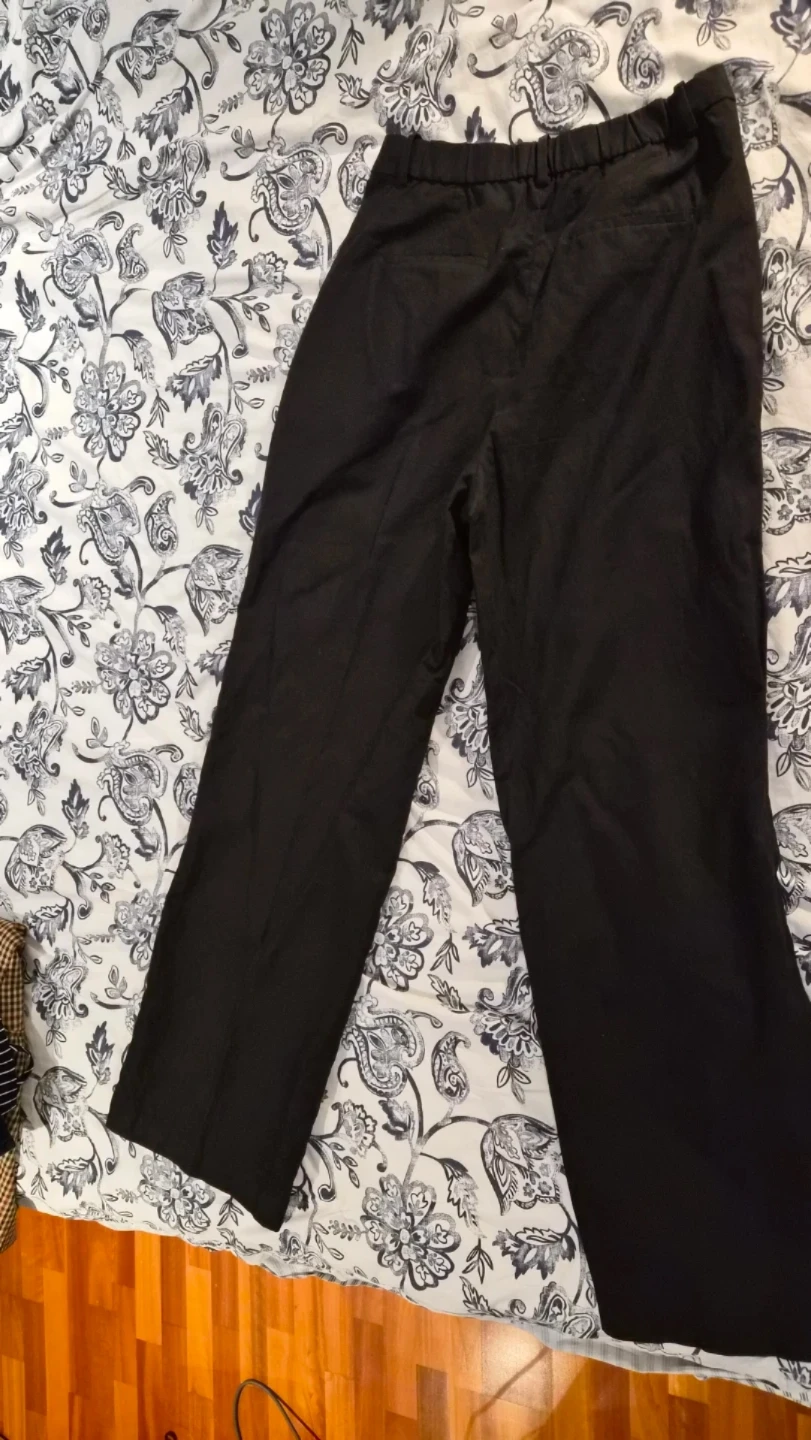 Uniqlo Black Wide Leg Pants - photo 3