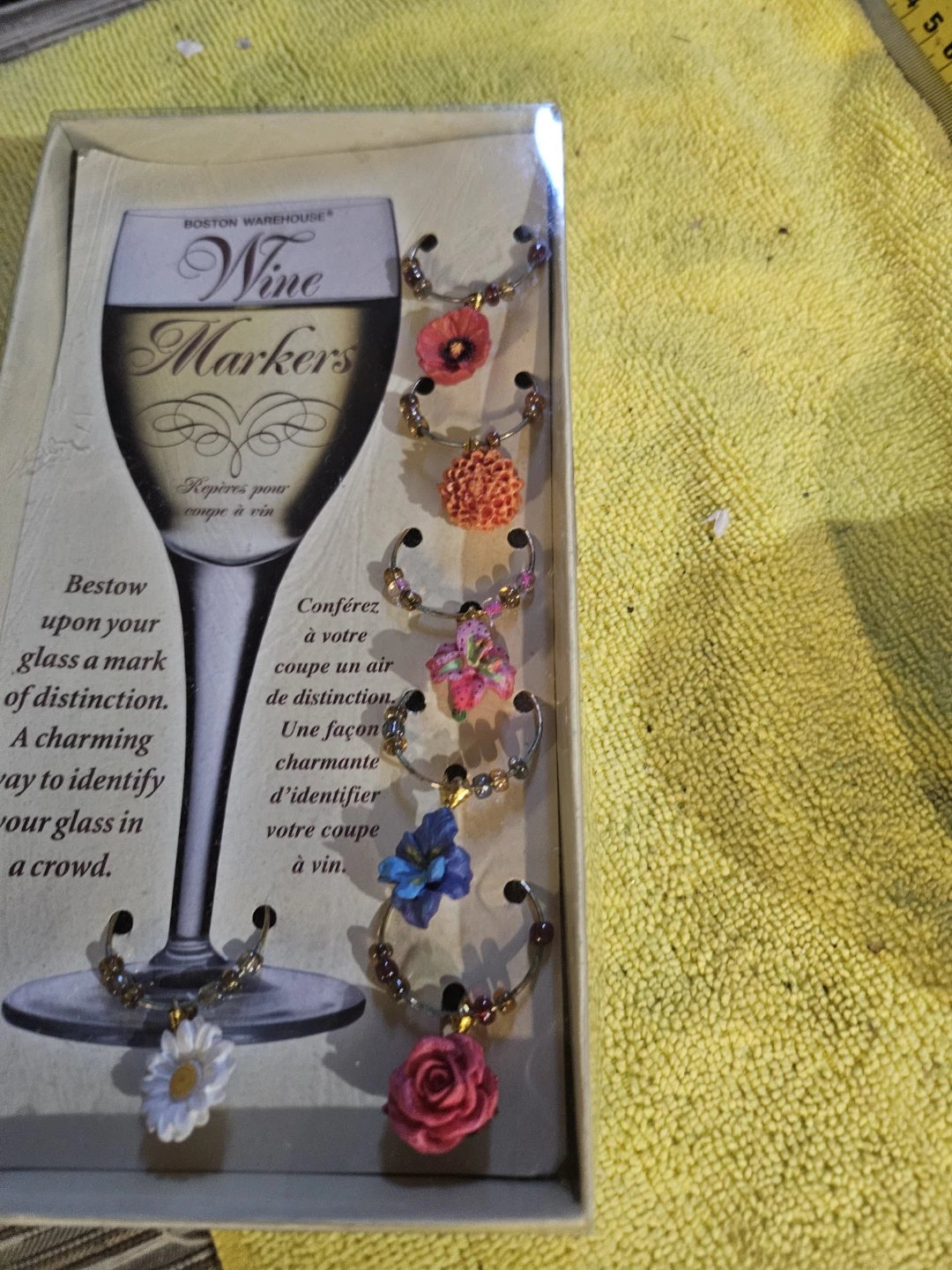 Boston Warehouse Wine Markers Flower Set - photo 4