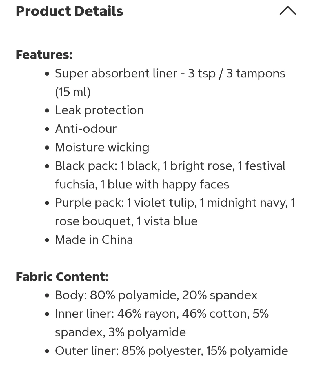 New package of 4 the natural teen leak proof underwear, Md - photo 3