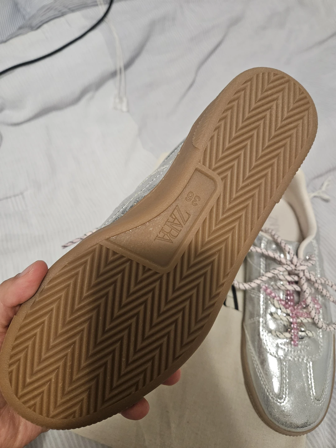 Zara Silver Sneakers for girl - EUR 36 - photo 3