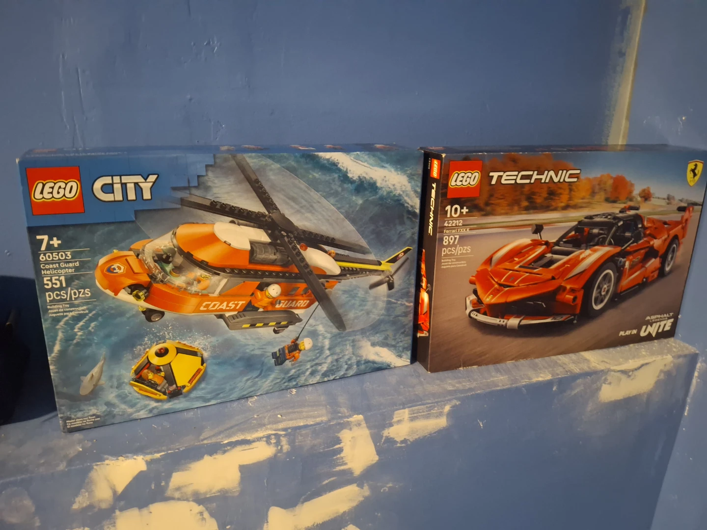 LEGO City Coast Guard Helicopter  & Technic Ferrari FXX