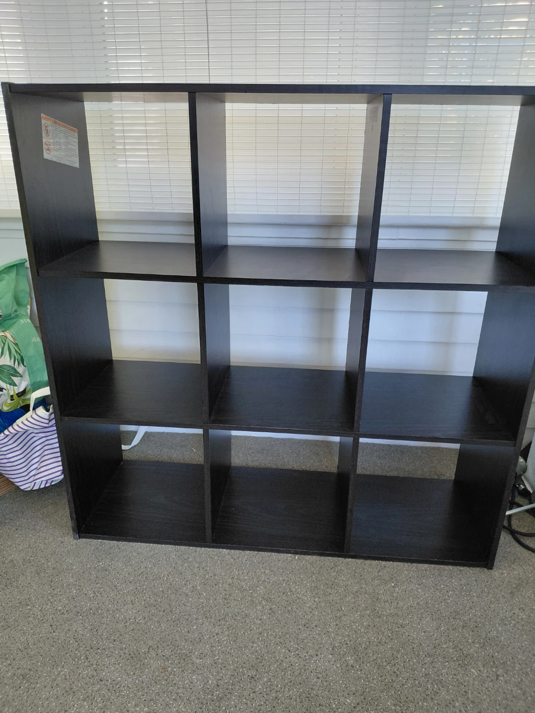 Free 9-Cube Storage Shelf Unit