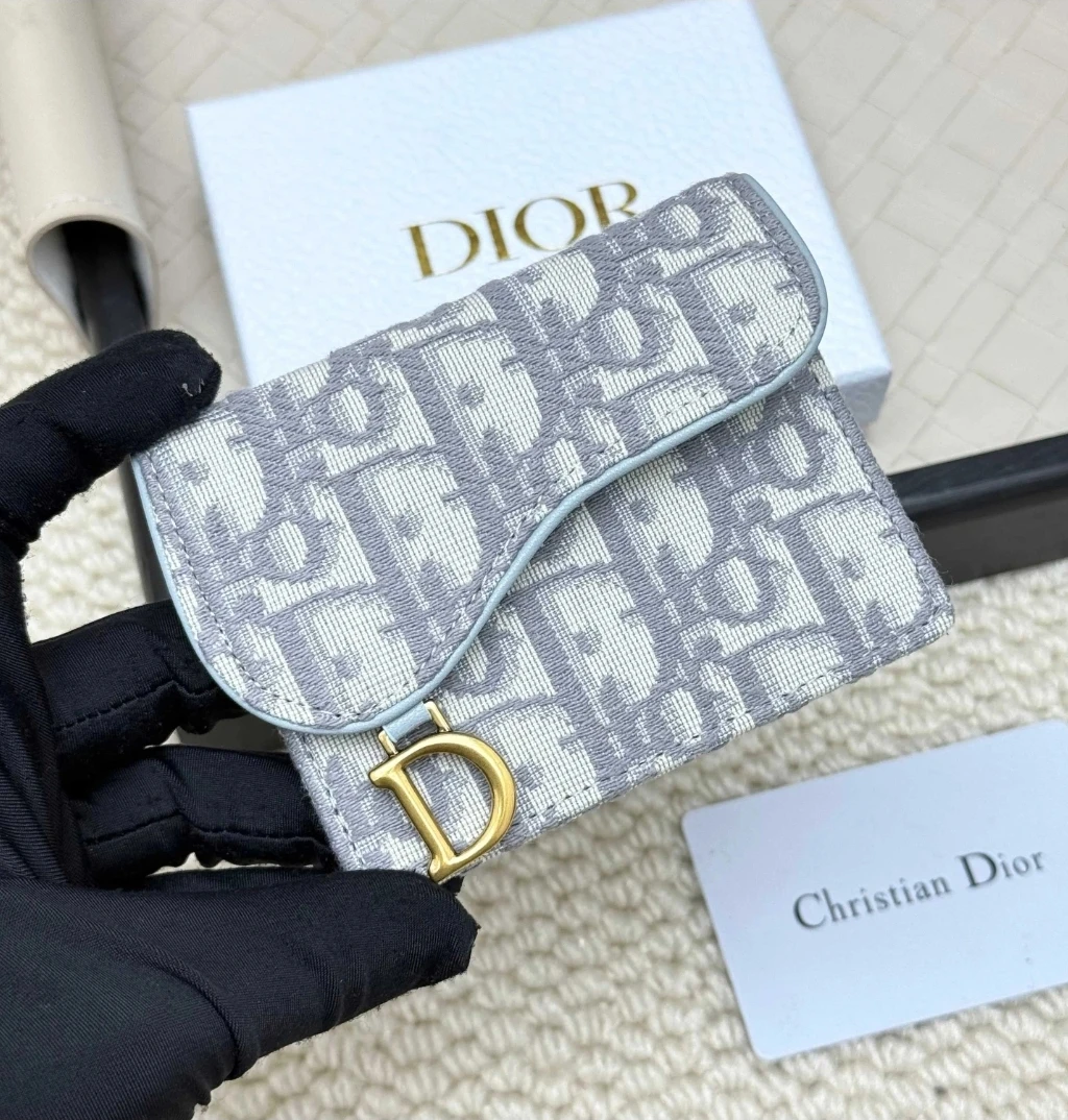Christian Dior Saddle Card Holder