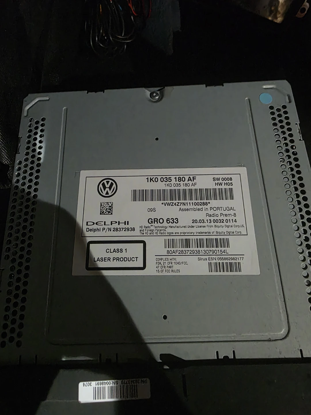 Volkswagen Car Radio 1K0 035 180 AF - photo 2