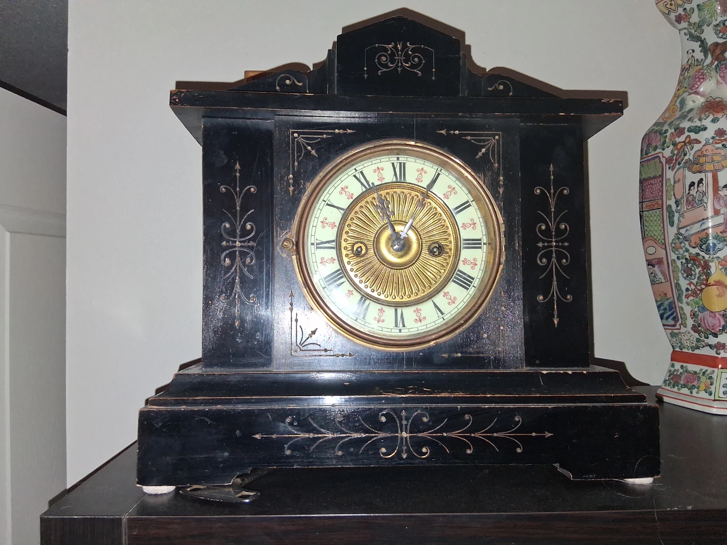 HAC 1 Day Strike Mantel Clock antique German clock