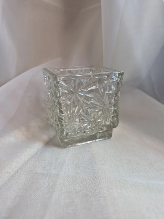 Vintage Avon 3 3/4" x 3 1/2"  Square Footed Tea Light...