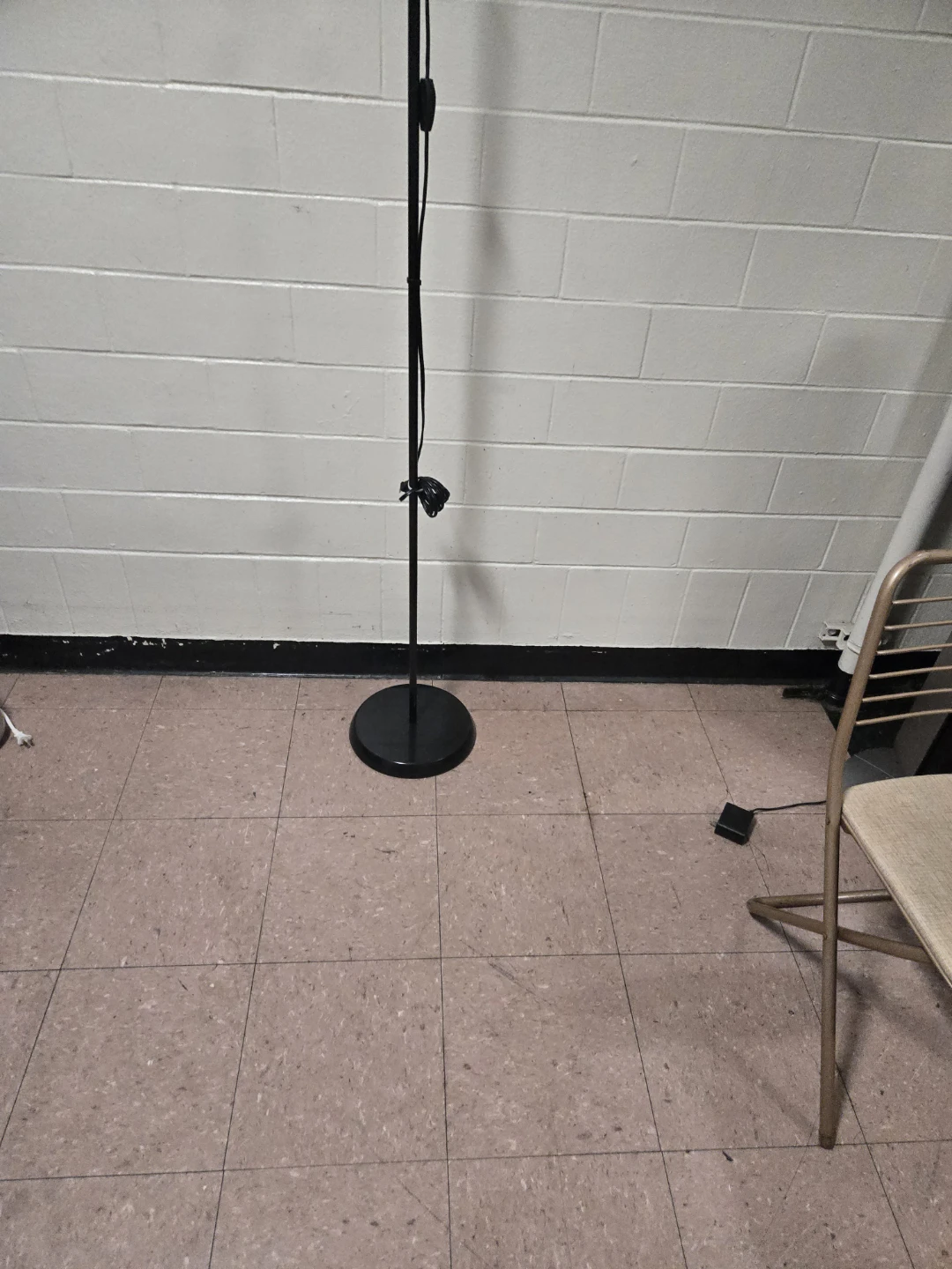 Simple Black Torchiere Floor Standing Lamp with Bulb - photo 2