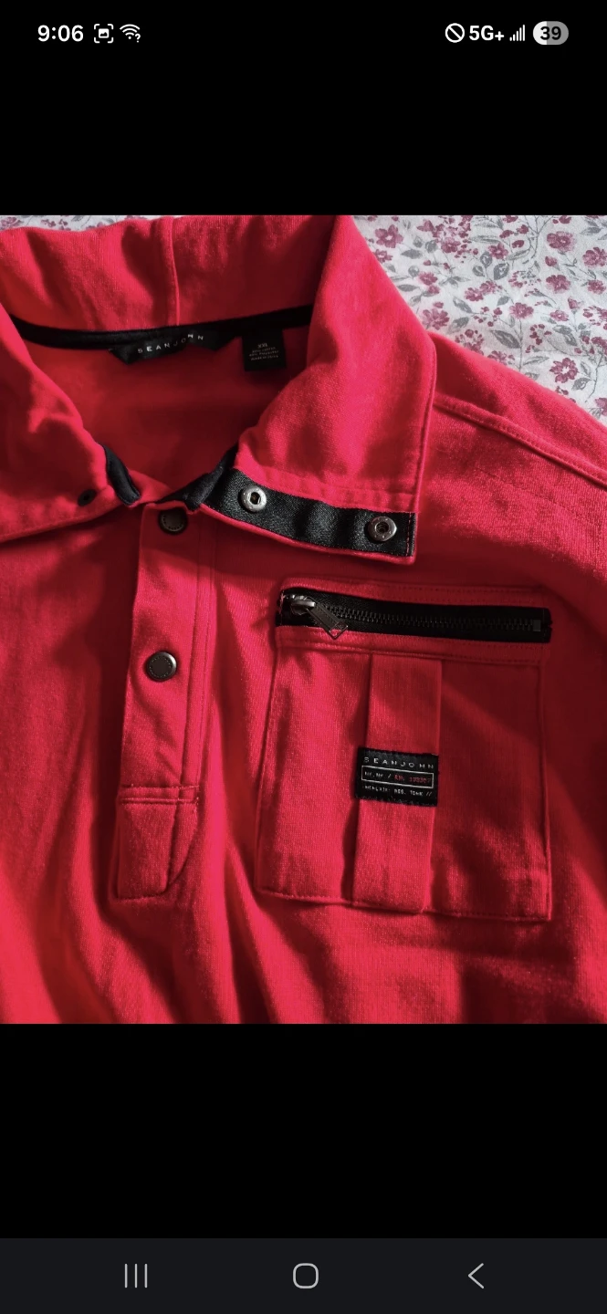 Sean John Red Polo Shirt - photo 2