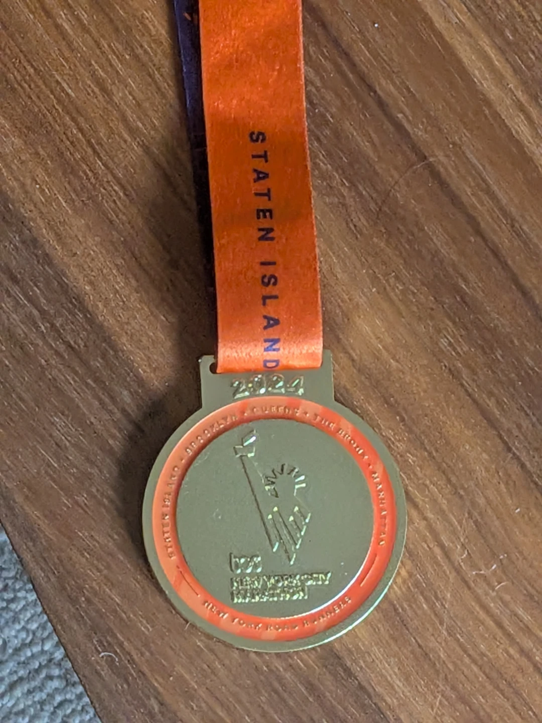 2024 New York City Marathon Medal