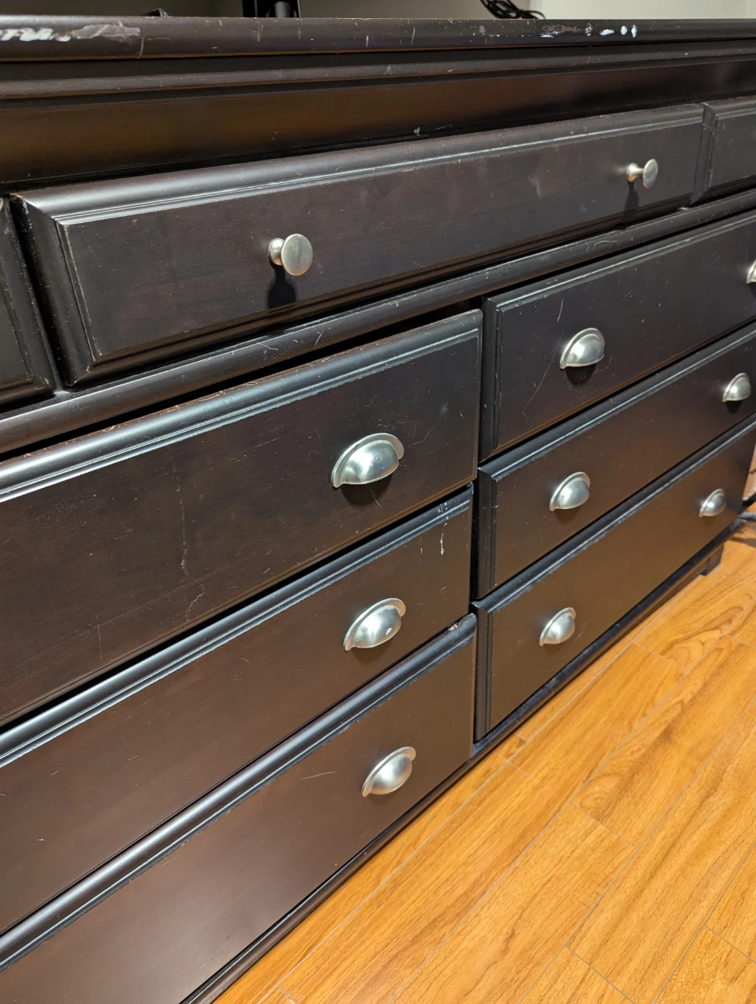 Dark Mahogany Wood Drawer and Dresser - photo 5