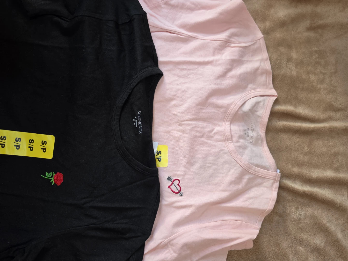 Segments T-Shirts - Set of 2 (Pink & Black)