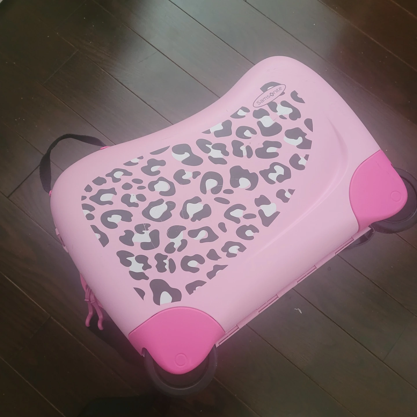 Samsonite Pink Leopard Print Ride-On Suitcase for Kids - photo 2