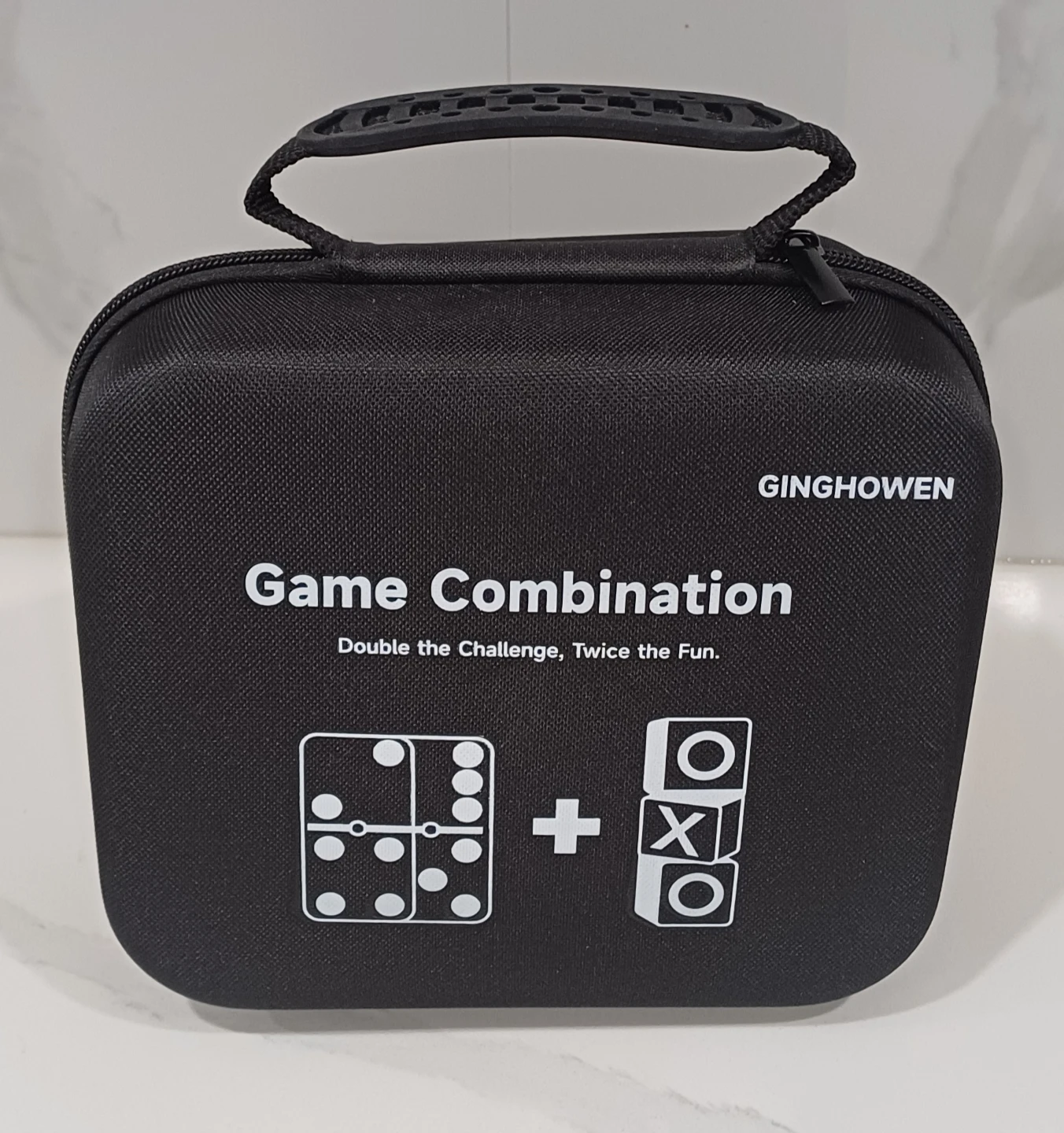 GINGHOWEN Game Combination Dominoes and Tic-Tac-Toe Set - photo 3