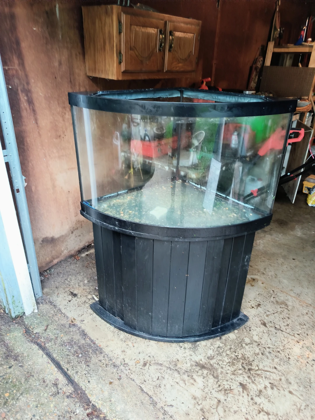 Used Aquarium with stand bow fron large