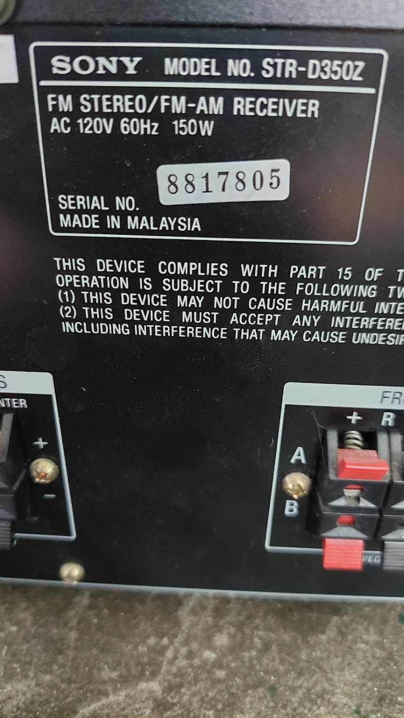 SONY stereo receiver - photo 3