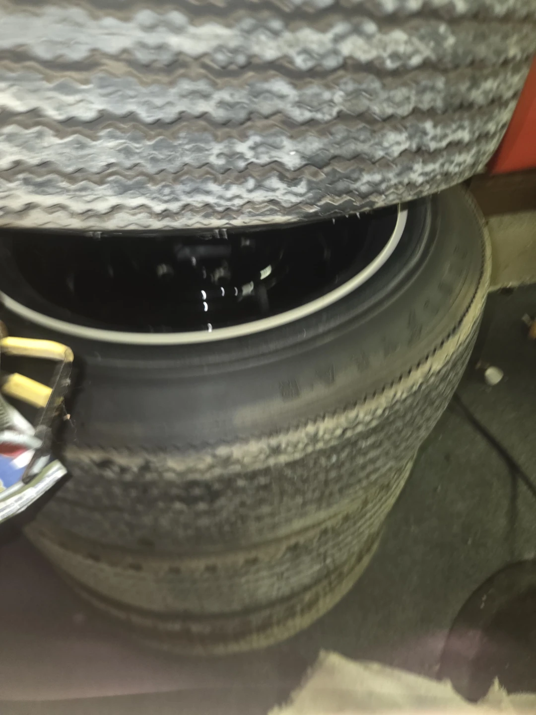 4 Whitewall Tires on Black Rims - photo 2
