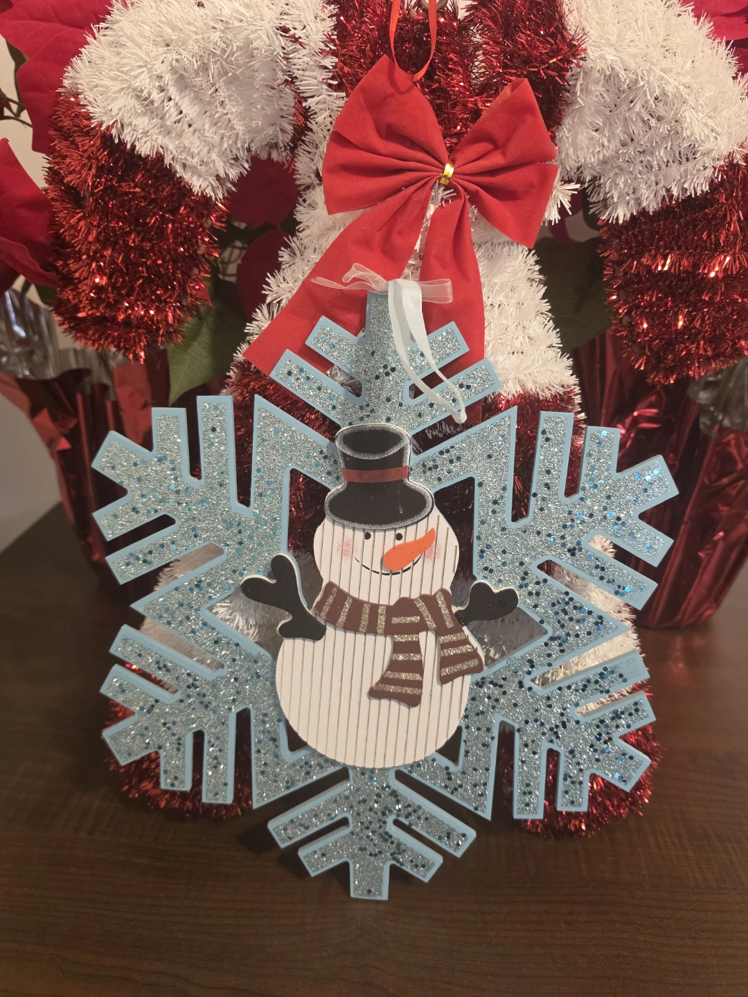 Snowman Snowflake Christmas Ornament - photo 2