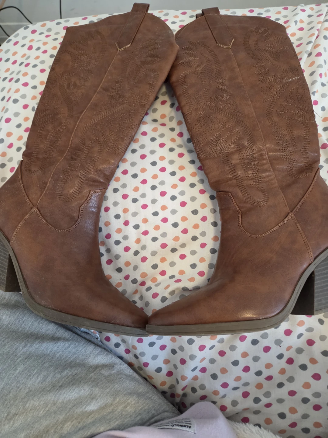 Brown Western Style Boots