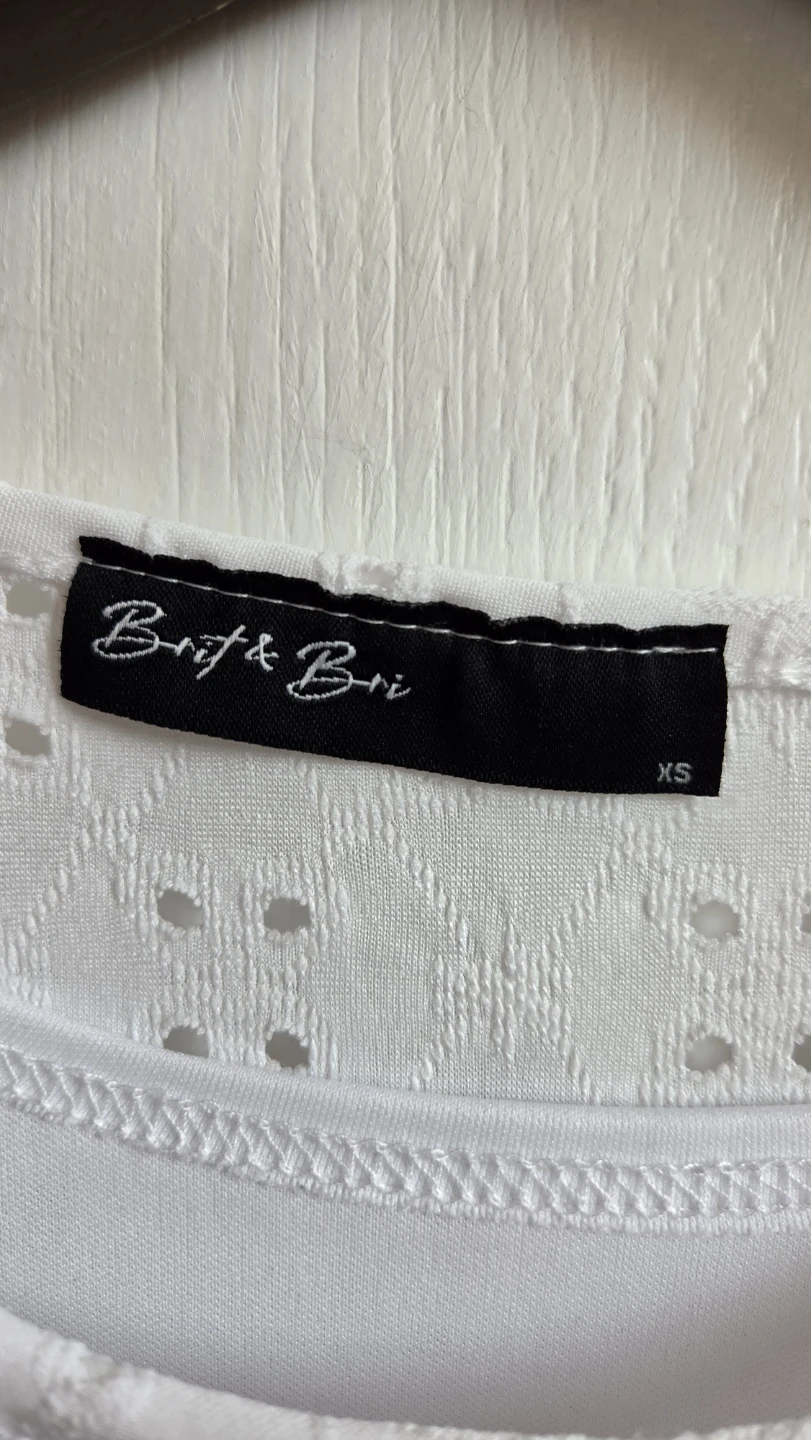 Brit & Bri White Eyelet Dress - XS - photo 3