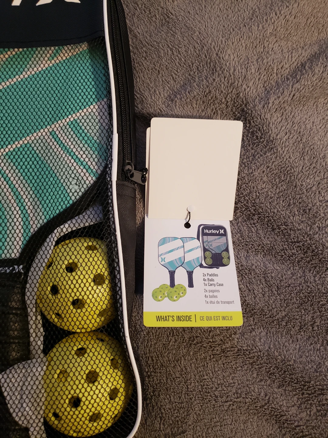 Hurley Pickleball 2 Paddles and 4 Balls Set - - photo 2