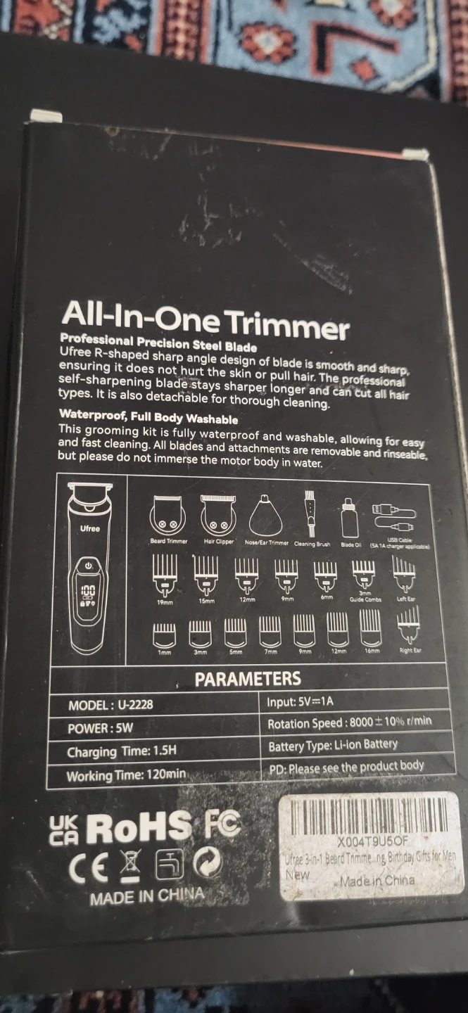 Trimmer-Ufree 3-in-1 Styling Kit U-2228 - photo 2