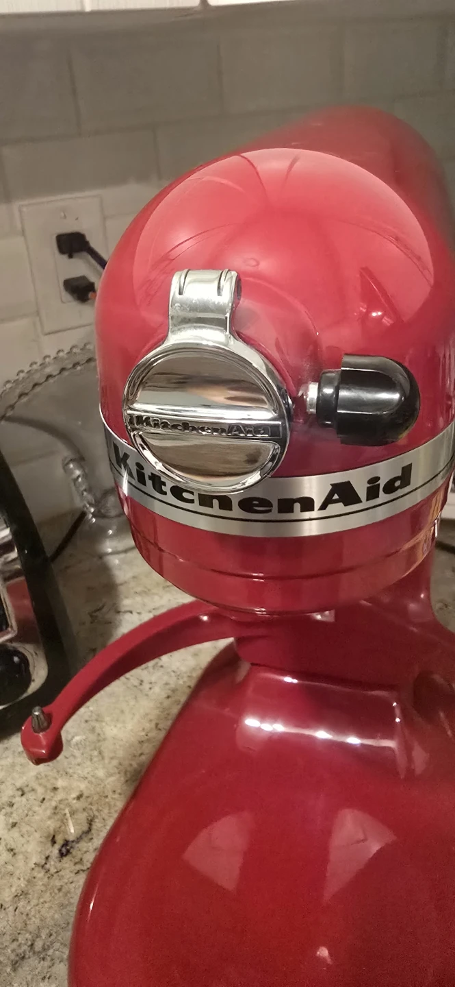 Red KitchenAid Stand Mixer with Attachments - photo 5