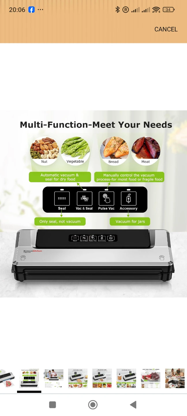 BonsenKitchen VS2100 Vacuum Sealer Machine - photo 4