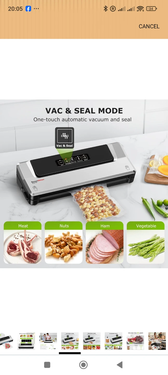 BonsenKitchen VS2100 Vacuum Sealer Machine - photo 5